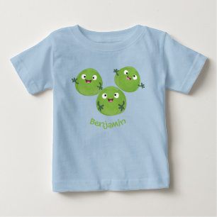 T-shirt Pour Bébé Caricature amusante sur les légumes de Bruxelles
