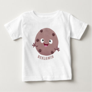 T-shirt Pour Bébé Caricature de biscuit à puce en chocolat