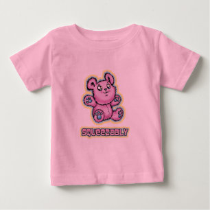 T-shirt Pour Bébé Caricature de l'ours en peluche Squeeze Me