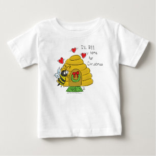 T-shirt Pour Bébé Caricature de Noël de Noël amusante
