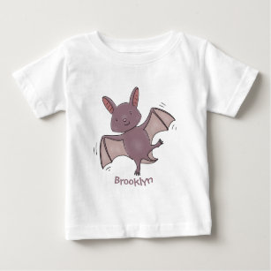T-shirt Pour Bébé Caricature de vol de chauve-souris
