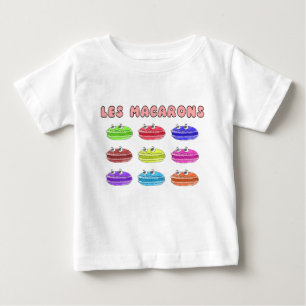 T-shirt Pour Bébé Caricature des Macarons