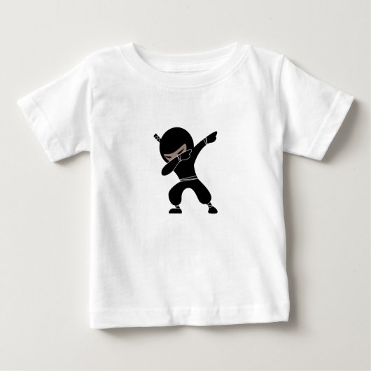 T-shirt Pour Bébé Caricature Petit Guerrier Ninja (Devant)