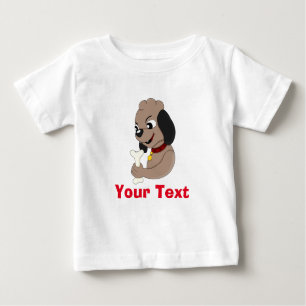 T-shirt Pour Bébé Caricature pour chien de chiot mignon