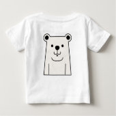 T-shirt Pour Bébé Caricature Teddy Bear (Dos)