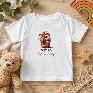 T-shirt Pour Bébé Caricatures de perroquet magiques pour le 1er anni