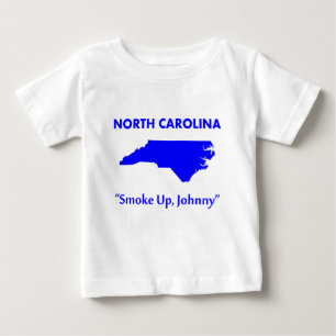 T-shirt Pour Bébé Caroline du Nord - Fume, Johnny !