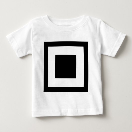T-shirt Pour Bébé Carré dans un Carré (Devant)