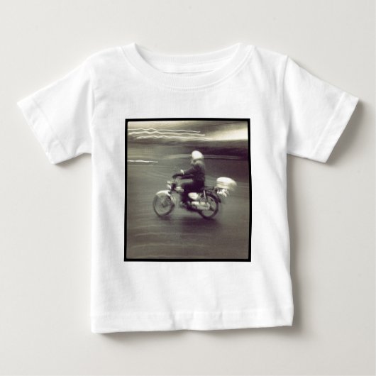 T-shirt Pour Bébé Carré Photo - Speedy Moped (Devant)