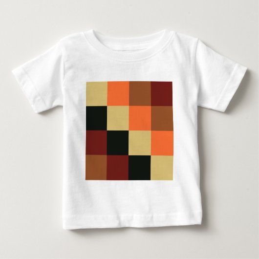 T-shirt Pour Bébé Carrés couleur (Devant)