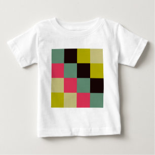 T-shirt Pour Bébé Carrés couleur