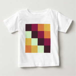 T-shirt Pour Bébé Carrés couleur