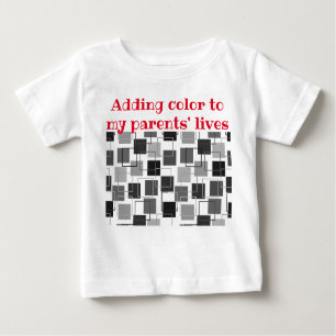 T-shirt Pour Bébé Carrés et grands titres