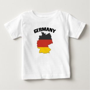 T-shirt Pour Bébé Carte Allemagne - Drapeau allemand - Deutschland T