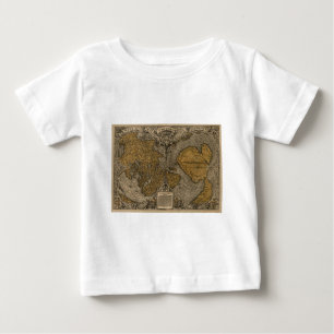 T-shirt Pour Bébé Carte antique du monde du classique 1531 par