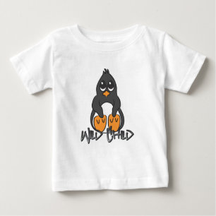 T-shirt Pour Bébé Carte de travail de pingouin