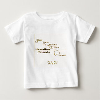 T-shirt Pour Bébé Carte hawaïenne tee - shirts pour bébés