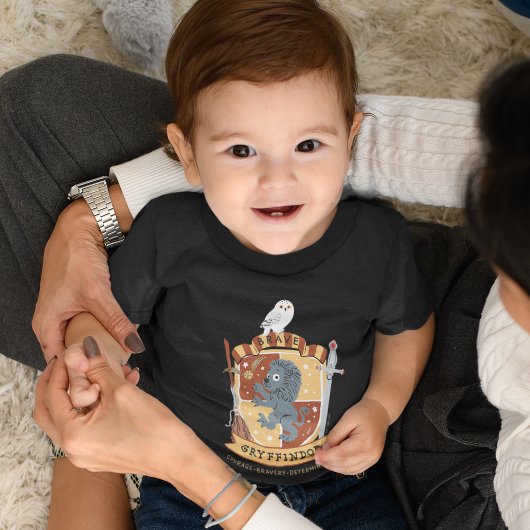 T-shirt Pour Bébé Carton Brave Gryffindor Crest