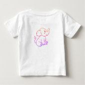 T-shirt Pour Bébé Carton éléphant (Dos)
