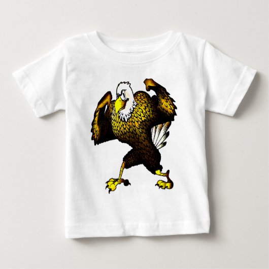 T-shirt Pour Bébé Cartoon Combattre l'aigle (Devant)