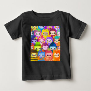 T-shirt Pour Bébé Cartoon couleur mignonne Personnages personnages