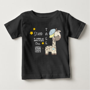 T-shirt Pour Bébé Cartoon personnalisé Baby Boy Giraffe