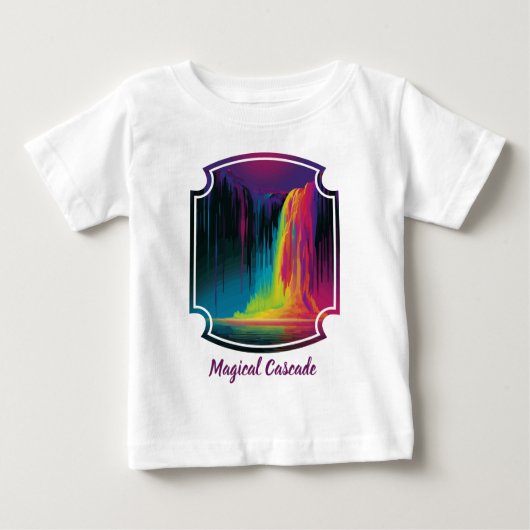 T-shirt Pour Bébé Cascade magique, sérénité captivante (Devant)