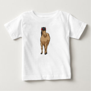 T-shirt Pour Bébé Casque Audio Tête de Cheval