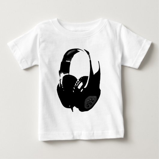 T-shirt Pour Bébé Casque Pop Art (Devant)