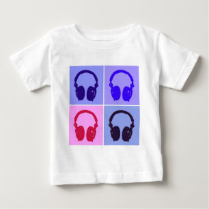 T-shirt Pour Bébé Casques Pop Art