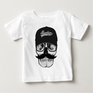 T-shirt Pour Bébé Casquette du crâne Brooklyn