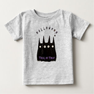 T-shirt Pour Bébé Cat and Halloween, personalized