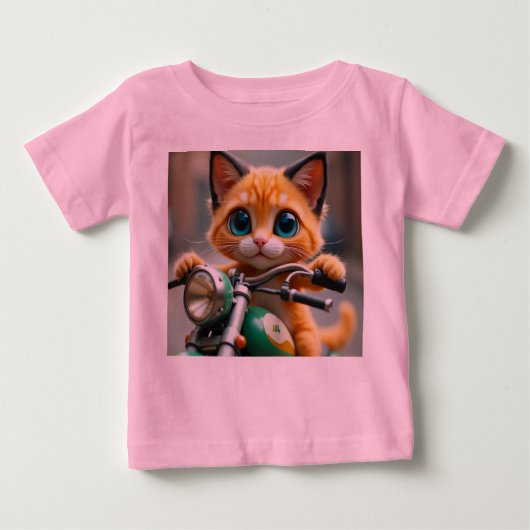 T-shirt Pour Bébé Cat drôle (Devant)
