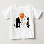T-shirt Pour Bébé cat love t shirt design (Devant)