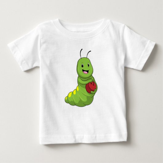 T-shirt Pour Bébé Caterpillar au Bowling avec Bowling ball (Devant)