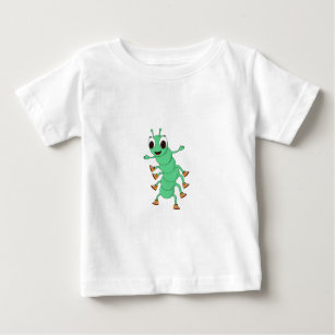 T-shirt Pour Bébé Caterpillar verte