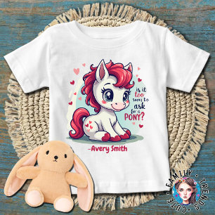 T-shirt Pour Bébé Cavalière Est-ce trop tôt pour demander des filles