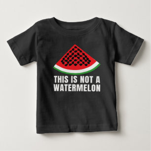 T-shirt Pour Bébé Ce n'est pas une pastèque - Palestinien keffiyeh