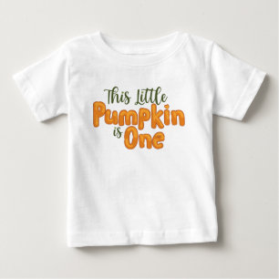 T-shirt Pour Bébé Ce petit Citrouille est un
