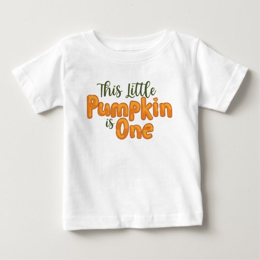 T-shirt Pour Bébé Ce petit Citrouille est un (Devant)