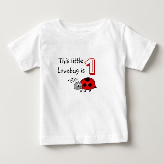T-shirt Pour Bébé Ce petit Lovebug est 1 (Devant)