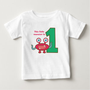 T-shirt Pour Bébé Ce petit monstre a un an, premier anniversaire