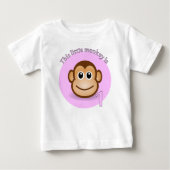 T-shirt Pour Bébé Ce petit singe est 1 (Devant)