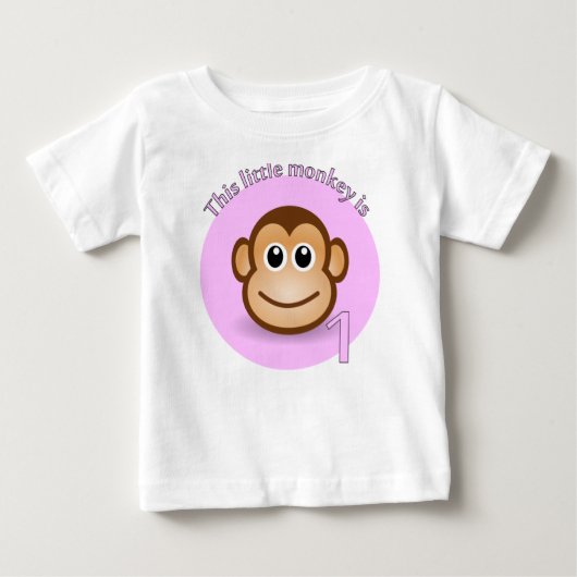T-shirt Pour Bébé Ce petit singe est 1 (Devant)