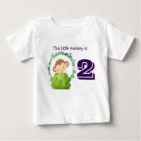 Ce Petit Singe Mignonne Safari Anniversaire
