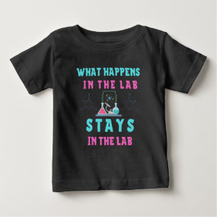 T-shirt Pour Bébé Ce qui se passe au labo reste au labo - Technicien
