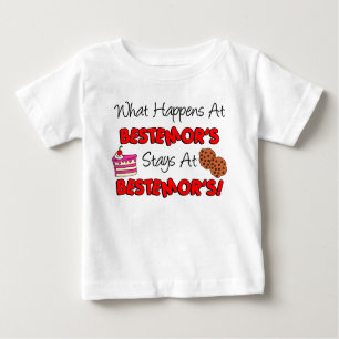 T-shirt Pour Bébé Ce qui se passe chez Bestemor's Norwegian