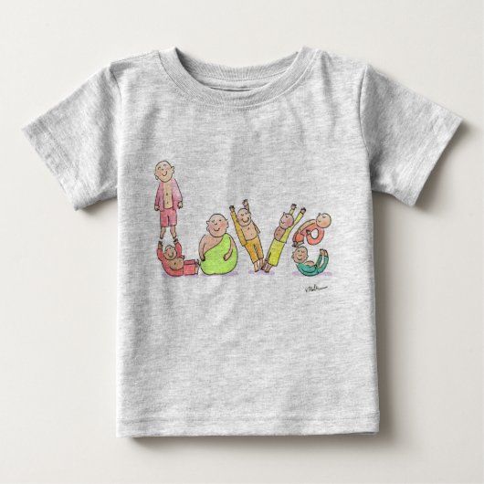 T-shirt Pour Bébé Ce Spells Love (Devant)