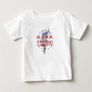 T-shirt Pour Bébé Cela ne dit pas RSVP sur la statue de la Liberté