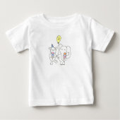 T-shirt Pour Bébé Célébration de la crème glacée (Devant)